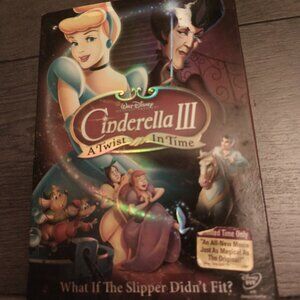 WALT DISNEY'S CINDERELLA  3 DVD MOVIE